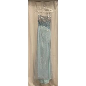 Blue Vienna Size 00 Side slit dress